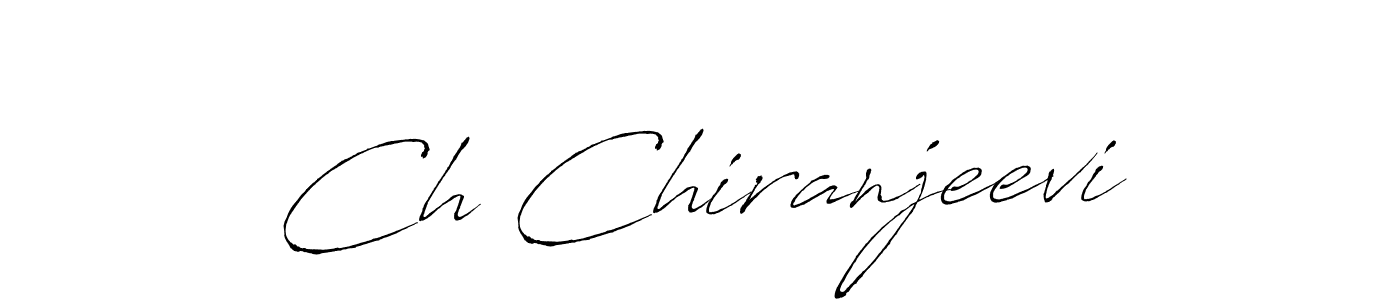 You should practise on your own different ways (Antro_Vectra) to write your name (Ch Chiranjeevi) in signature. don't let someone else do it for you. Ch Chiranjeevi signature style 6 images and pictures png