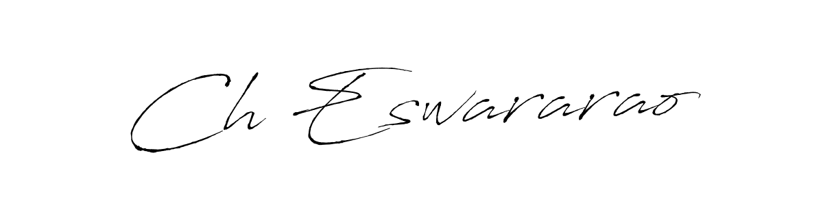 How to make Ch Eswararao name signature. Use Antro_Vectra style for creating short signs online. This is the latest handwritten sign. Ch Eswararao signature style 6 images and pictures png