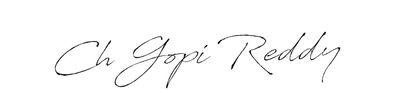 Antro_Vectra is a professional signature style that is perfect for those who want to add a touch of class to their signature. It is also a great choice for those who want to make their signature more unique. Get Ch Gopi Reddy name to fancy signature for free. Ch Gopi Reddy signature style 6 images and pictures png