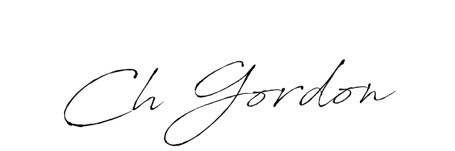 Design your own signature with our free online signature maker. With this signature software, you can create a handwritten (Antro_Vectra) signature for name Ch Gordon. Ch Gordon signature style 6 images and pictures png