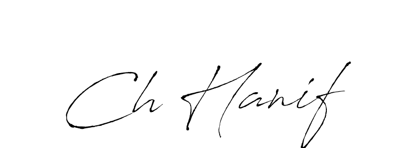 You should practise on your own different ways (Antro_Vectra) to write your name (Ch Hanif) in signature. don't let someone else do it for you. Ch Hanif signature style 6 images and pictures png