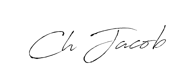 Design your own signature with our free online signature maker. With this signature software, you can create a handwritten (Antro_Vectra) signature for name Ch Jacob. Ch Jacob signature style 6 images and pictures png