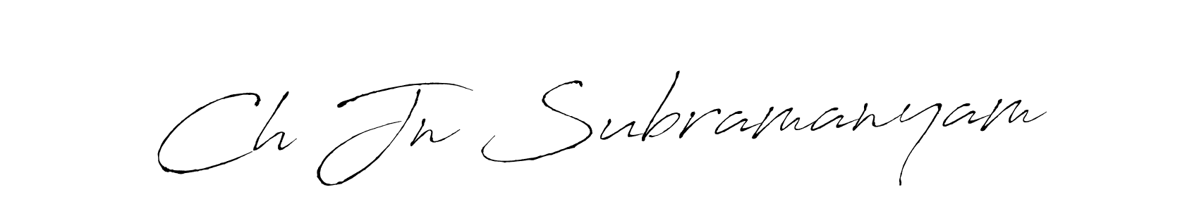 How to Draw Ch Jn Subramanyam signature style? Antro_Vectra is a latest design signature styles for name Ch Jn Subramanyam. Ch Jn Subramanyam signature style 6 images and pictures png