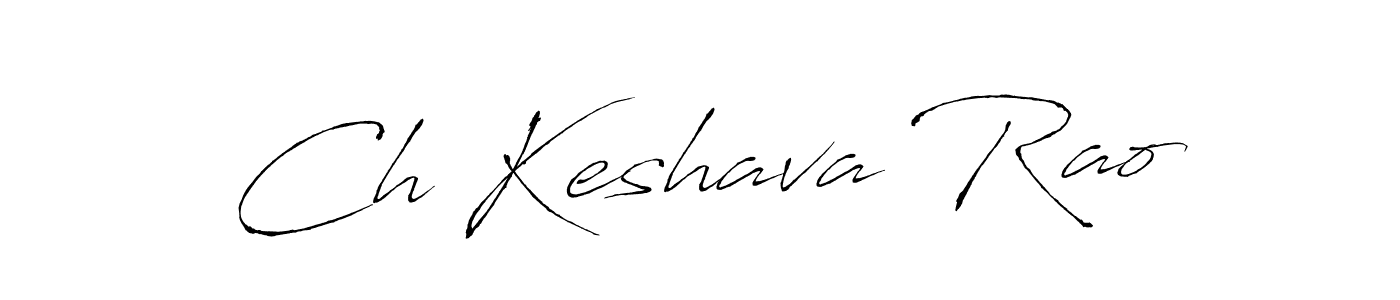 Design your own signature with our free online signature maker. With this signature software, you can create a handwritten (Antro_Vectra) signature for name Ch Keshava Rao. Ch Keshava Rao signature style 6 images and pictures png