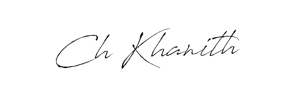 Antro_Vectra is a professional signature style that is perfect for those who want to add a touch of class to their signature. It is also a great choice for those who want to make their signature more unique. Get Ch Khanith name to fancy signature for free. Ch Khanith signature style 6 images and pictures png