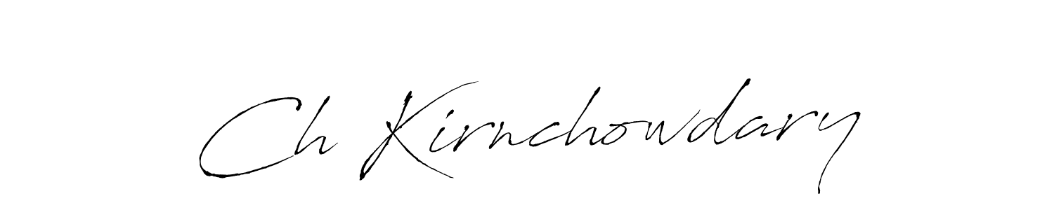 Once you've used our free online signature maker to create your best signature Antro_Vectra style, it's time to enjoy all of the benefits that Ch Kirnchowdary name signing documents. Ch Kirnchowdary signature style 6 images and pictures png