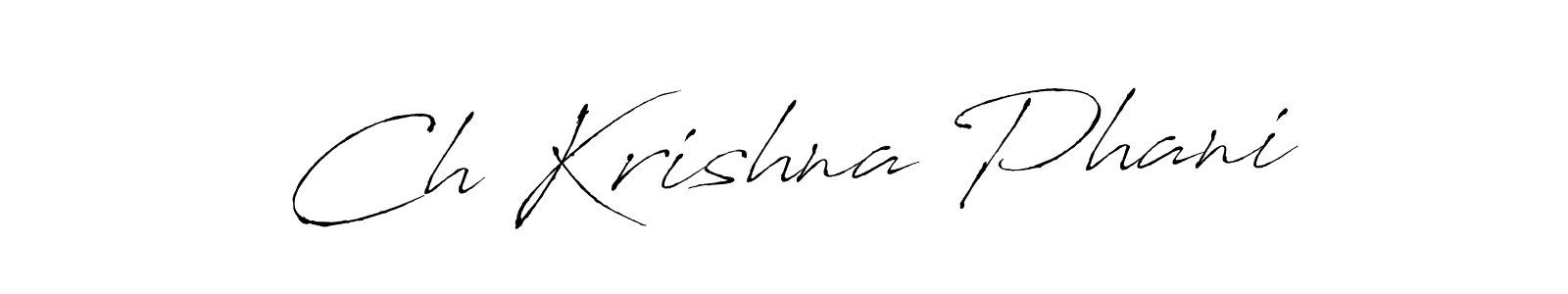 This is the best signature style for the Ch Krishna Phani name. Also you like these signature font (Antro_Vectra). Mix name signature. Ch Krishna Phani signature style 6 images and pictures png