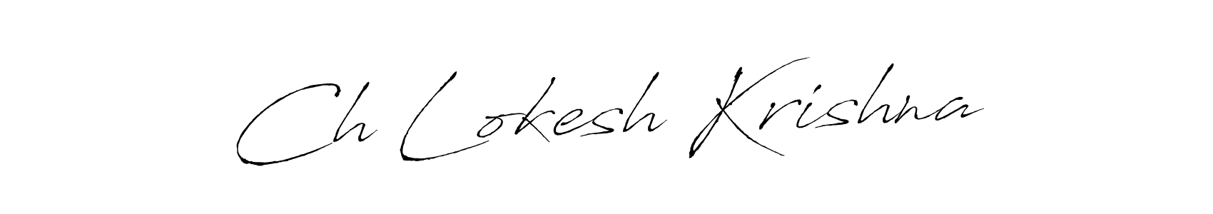 Make a short Ch Lokesh Krishna signature style. Manage your documents anywhere anytime using Antro_Vectra. Create and add eSignatures, submit forms, share and send files easily. Ch Lokesh Krishna signature style 6 images and pictures png