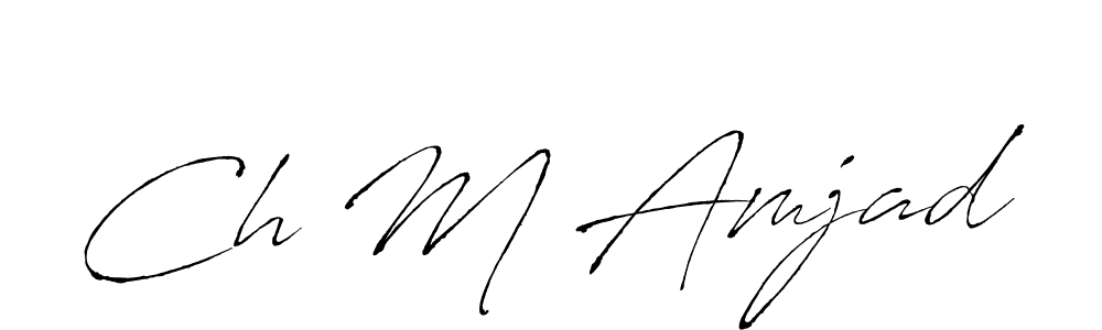 Also we have Ch M Amjad name is the best signature style. Create professional handwritten signature collection using Antro_Vectra autograph style. Ch M Amjad signature style 6 images and pictures png