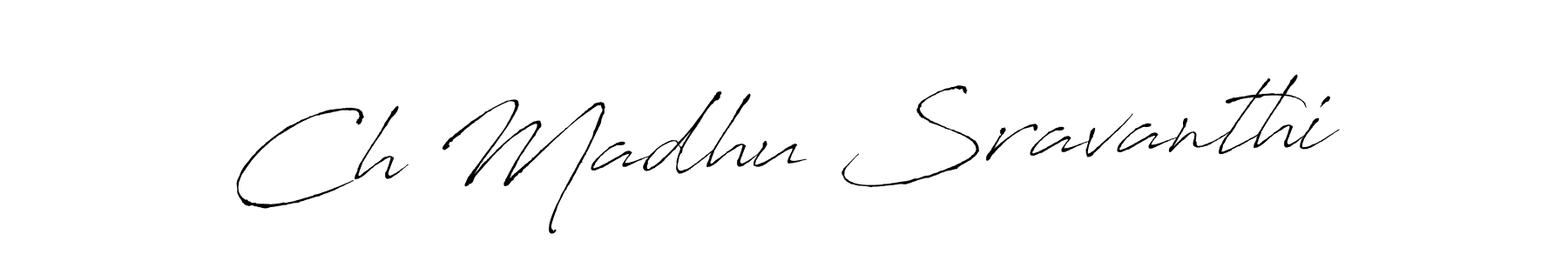 Use a signature maker to create a handwritten signature online. With this signature software, you can design (Antro_Vectra) your own signature for name Ch Madhu Sravanthi. Ch Madhu Sravanthi signature style 6 images and pictures png