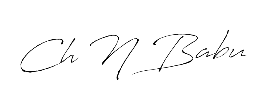 Also we have Ch N Babu name is the best signature style. Create professional handwritten signature collection using Antro_Vectra autograph style. Ch N Babu signature style 6 images and pictures png