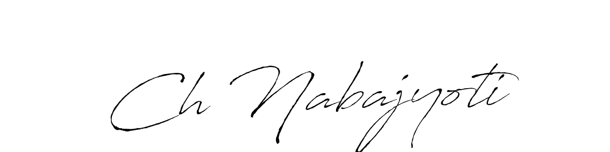 How to make Ch Nabajyoti signature? Antro_Vectra is a professional autograph style. Create handwritten signature for Ch Nabajyoti name. Ch Nabajyoti signature style 6 images and pictures png