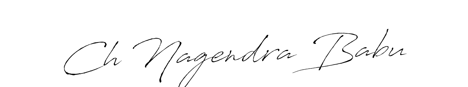 Make a beautiful signature design for name Ch Nagendra Babu. With this signature (Antro_Vectra) style, you can create a handwritten signature for free. Ch Nagendra Babu signature style 6 images and pictures png