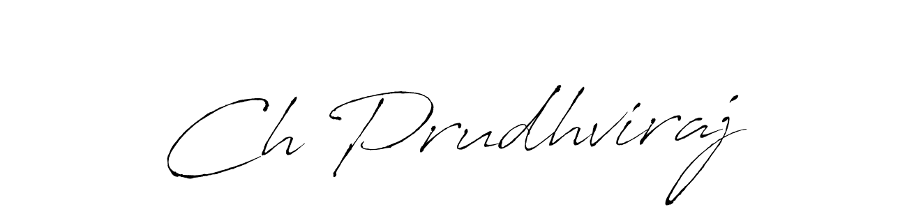 Also You can easily find your signature by using the search form. We will create Ch Prudhviraj name handwritten signature images for you free of cost using Antro_Vectra sign style. Ch Prudhviraj signature style 6 images and pictures png