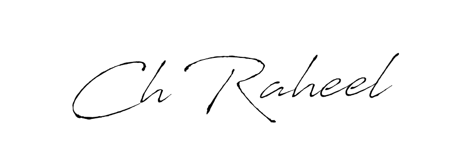 Once you've used our free online signature maker to create your best signature Antro_Vectra style, it's time to enjoy all of the benefits that Ch Raheel name signing documents. Ch Raheel signature style 6 images and pictures png