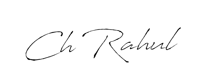 It looks lik you need a new signature style for name Ch Rahul. Design unique handwritten (Antro_Vectra) signature with our free signature maker in just a few clicks. Ch Rahul signature style 6 images and pictures png