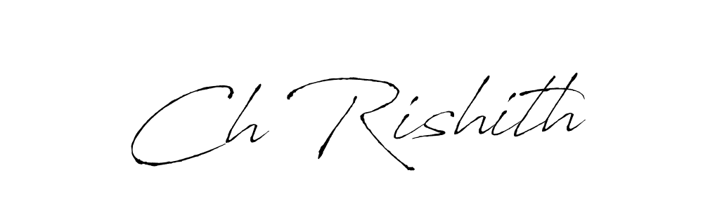 You should practise on your own different ways (Antro_Vectra) to write your name (Ch Rishith) in signature. don't let someone else do it for you. Ch Rishith signature style 6 images and pictures png