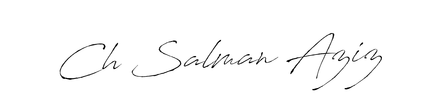 It looks lik you need a new signature style for name Ch Salman Aziz. Design unique handwritten (Antro_Vectra) signature with our free signature maker in just a few clicks. Ch Salman Aziz signature style 6 images and pictures png