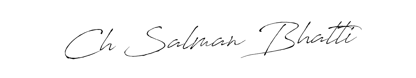 This is the best signature style for the Ch Salman Bhatti name. Also you like these signature font (Antro_Vectra). Mix name signature. Ch Salman Bhatti signature style 6 images and pictures png