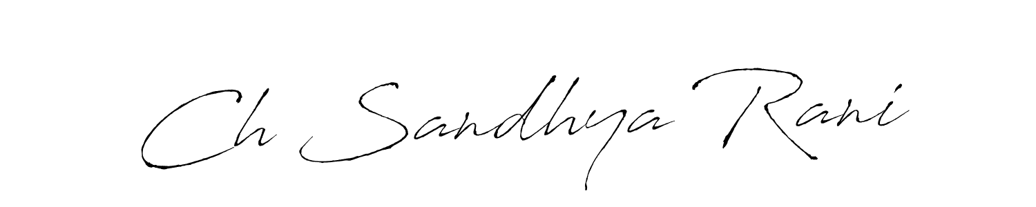 Once you've used our free online signature maker to create your best signature Antro_Vectra style, it's time to enjoy all of the benefits that Ch Sandhya Rani name signing documents. Ch Sandhya Rani signature style 6 images and pictures png