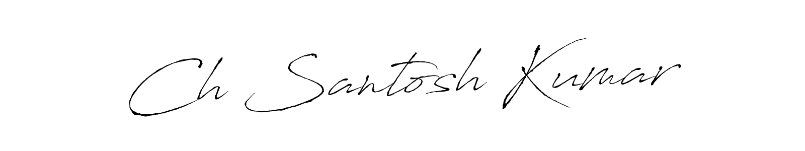 Similarly Antro_Vectra is the best handwritten signature design. Signature creator online .You can use it as an online autograph creator for name Ch Santosh Kumar. Ch Santosh Kumar signature style 6 images and pictures png