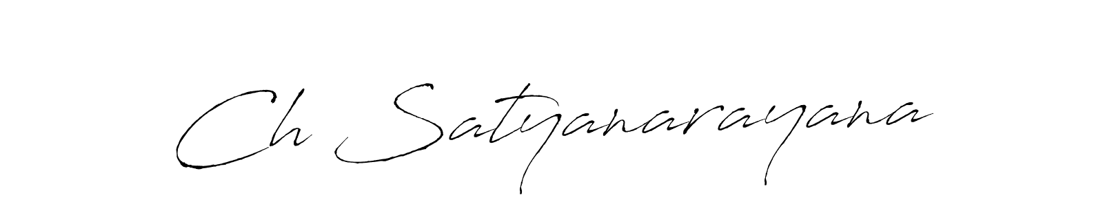 Create a beautiful signature design for name Ch Satyanarayana. With this signature (Antro_Vectra) fonts, you can make a handwritten signature for free. Ch Satyanarayana signature style 6 images and pictures png