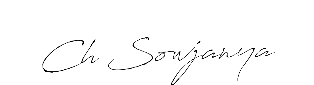 Also You can easily find your signature by using the search form. We will create Ch Sowjanya name handwritten signature images for you free of cost using Antro_Vectra sign style. Ch Sowjanya signature style 6 images and pictures png
