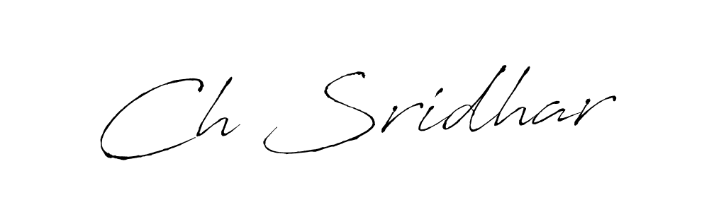 Make a beautiful signature design for name Ch Sridhar. Use this online signature maker to create a handwritten signature for free. Ch Sridhar signature style 6 images and pictures png