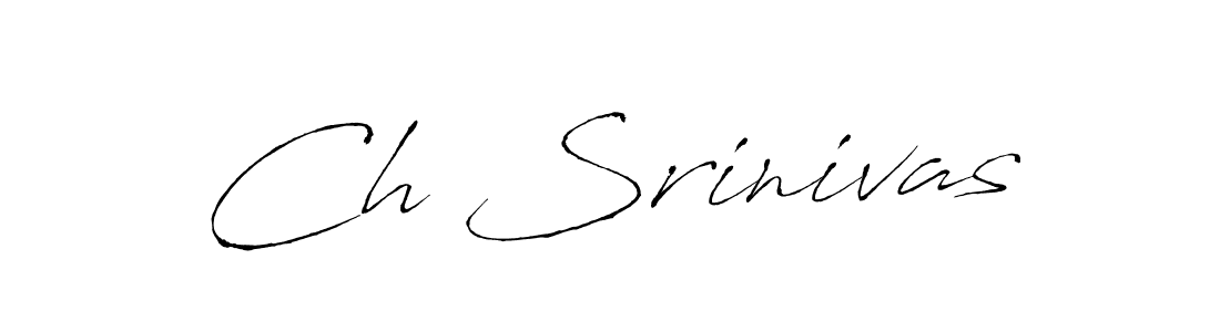 The best way (Antro_Vectra) to make a short signature is to pick only two or three words in your name. The name Ch Srinivas include a total of six letters. For converting this name. Ch Srinivas signature style 6 images and pictures png