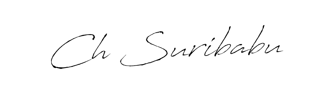 Use a signature maker to create a handwritten signature online. With this signature software, you can design (Antro_Vectra) your own signature for name Ch Suribabu. Ch Suribabu signature style 6 images and pictures png