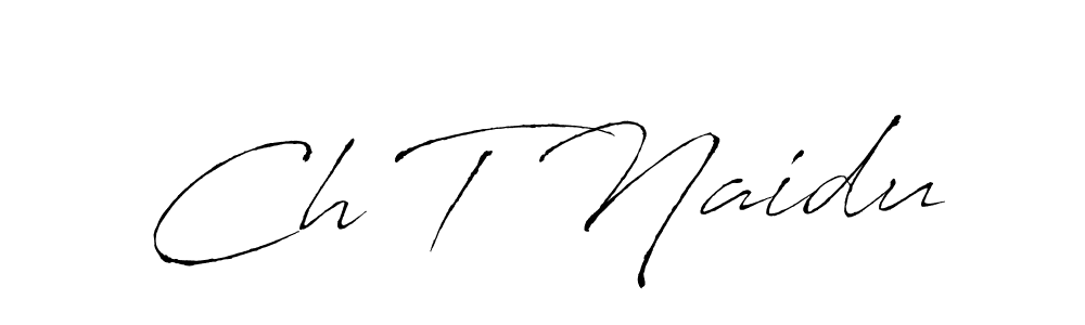 if you are searching for the best signature style for your name Ch T Naidu. so please give up your signature search. here we have designed multiple signature styles  using Antro_Vectra. Ch T Naidu signature style 6 images and pictures png