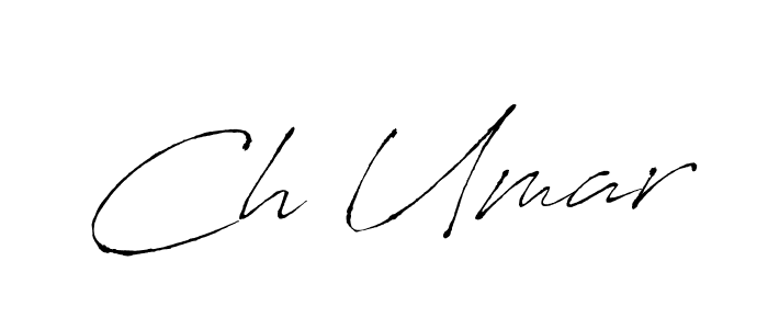 How to make Ch Umar name signature. Use Antro_Vectra style for creating short signs online. This is the latest handwritten sign. Ch Umar signature style 6 images and pictures png
