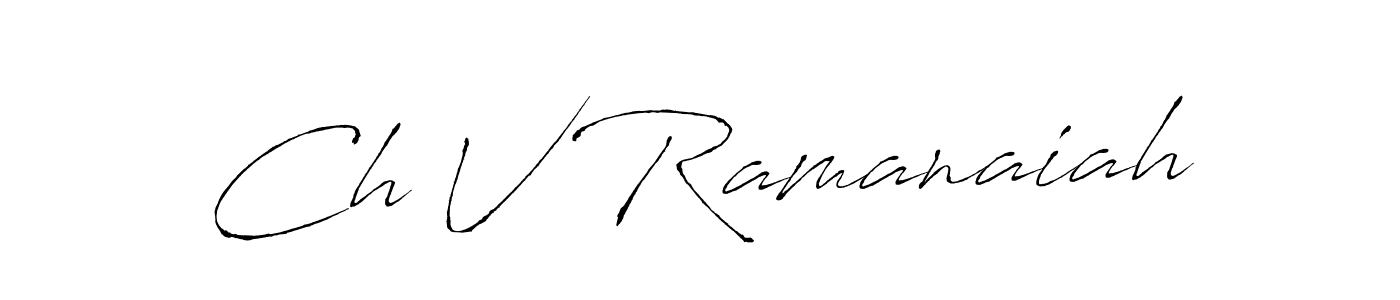 You can use this online signature creator to create a handwritten signature for the name Ch V Ramanaiah. This is the best online autograph maker. Ch V Ramanaiah signature style 6 images and pictures png