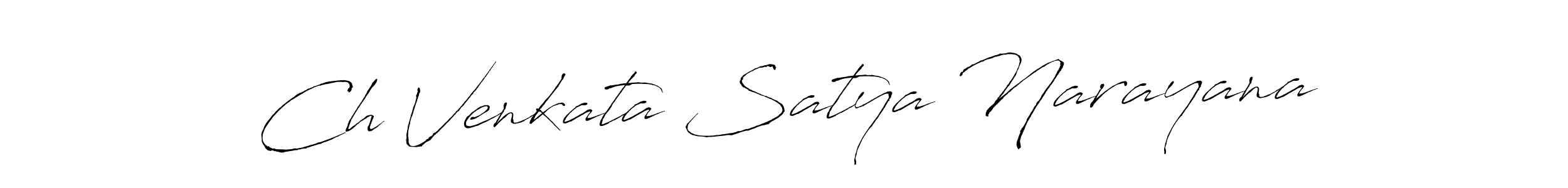 Also we have Ch Venkata Satya Narayana name is the best signature style. Create professional handwritten signature collection using Antro_Vectra autograph style. Ch Venkata Satya Narayana signature style 6 images and pictures png