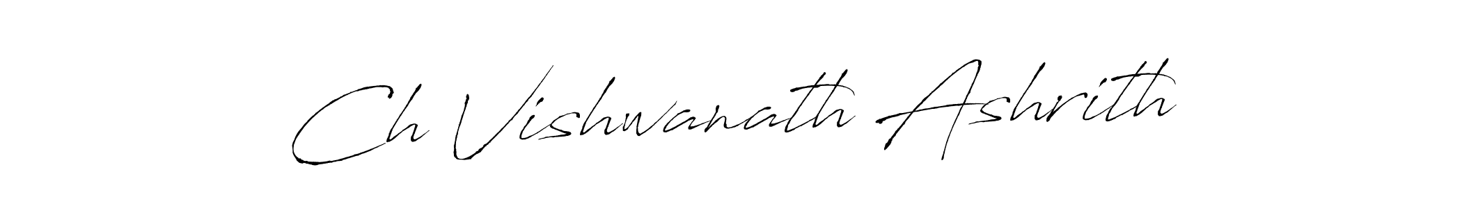 It looks lik you need a new signature style for name Ch Vishwanath Ashrith. Design unique handwritten (Antro_Vectra) signature with our free signature maker in just a few clicks. Ch Vishwanath Ashrith signature style 6 images and pictures png