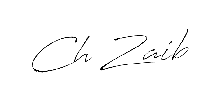 Also we have Ch Zaib name is the best signature style. Create professional handwritten signature collection using Antro_Vectra autograph style. Ch Zaib signature style 6 images and pictures png