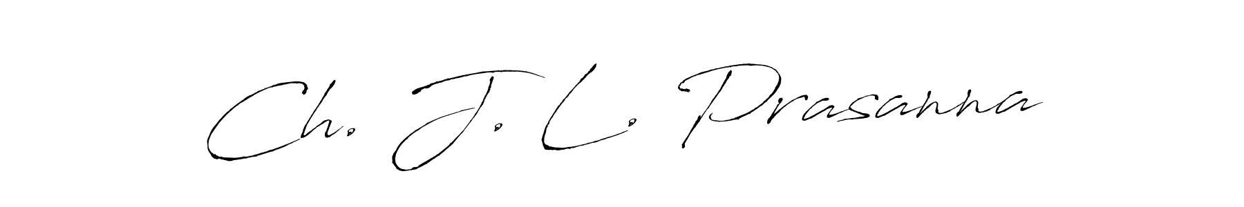 if you are searching for the best signature style for your name Ch. J. L. Prasanna. so please give up your signature search. here we have designed multiple signature styles  using Antro_Vectra. Ch. J. L. Prasanna signature style 6 images and pictures png