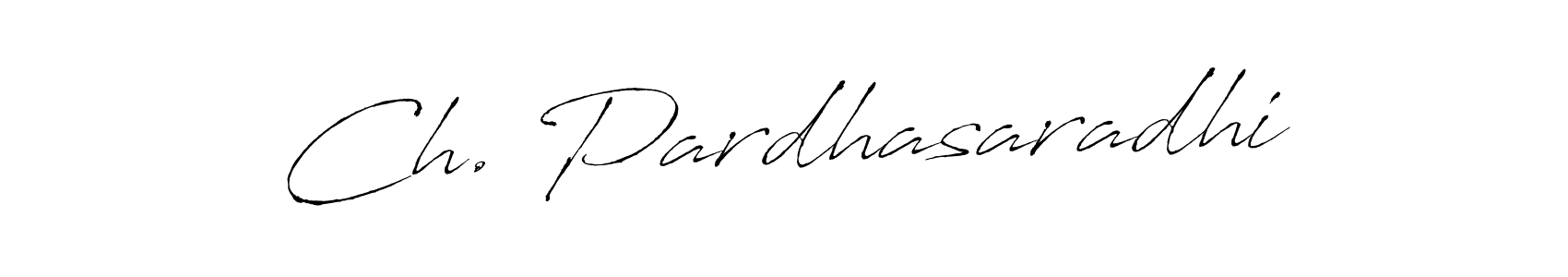 Design your own signature with our free online signature maker. With this signature software, you can create a handwritten (Antro_Vectra) signature for name Ch. Pardhasaradhi. Ch. Pardhasaradhi signature style 6 images and pictures png