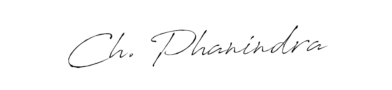 How to make Ch. Phanindra signature? Antro_Vectra is a professional autograph style. Create handwritten signature for Ch. Phanindra name. Ch. Phanindra signature style 6 images and pictures png