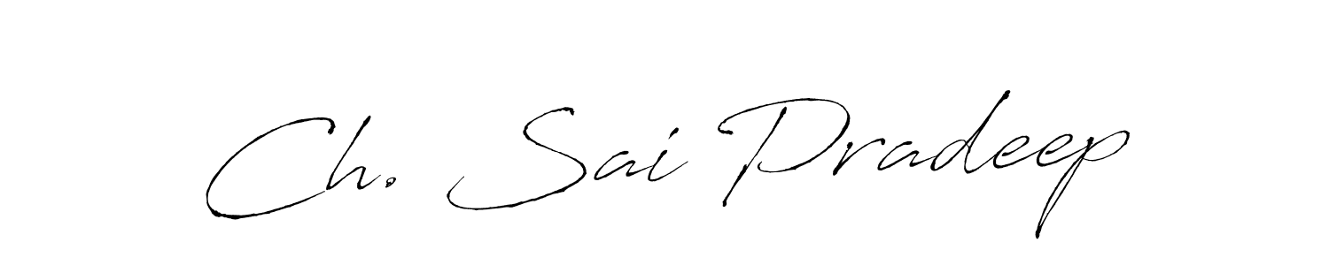 Similarly Antro_Vectra is the best handwritten signature design. Signature creator online .You can use it as an online autograph creator for name Ch. Sai Pradeep. Ch. Sai Pradeep signature style 6 images and pictures png