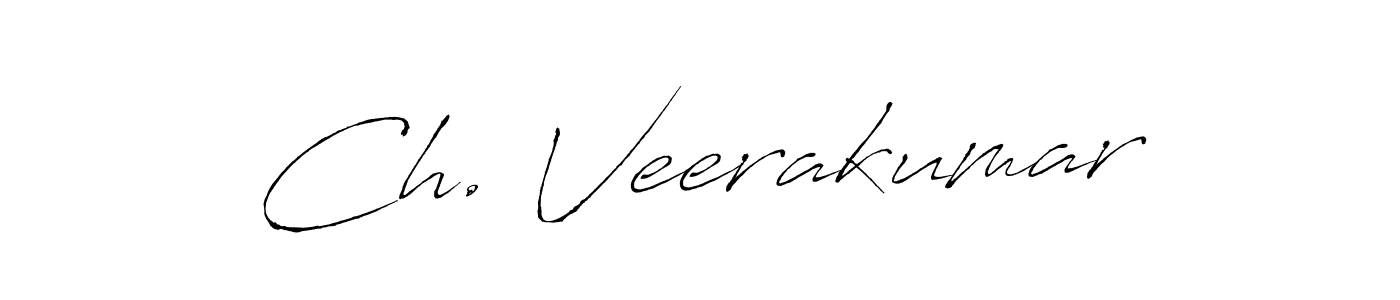 Use a signature maker to create a handwritten signature online. With this signature software, you can design (Antro_Vectra) your own signature for name Ch. Veerakumar. Ch. Veerakumar signature style 6 images and pictures png