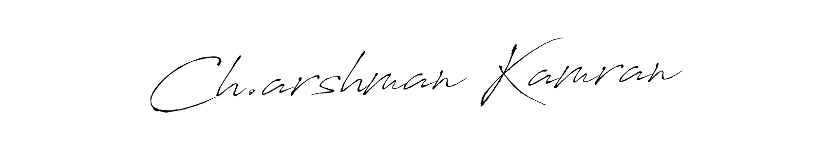 How to make Ch.arshman Kamran signature? Antro_Vectra is a professional autograph style. Create handwritten signature for Ch.arshman Kamran name. Ch.arshman Kamran signature style 6 images and pictures png