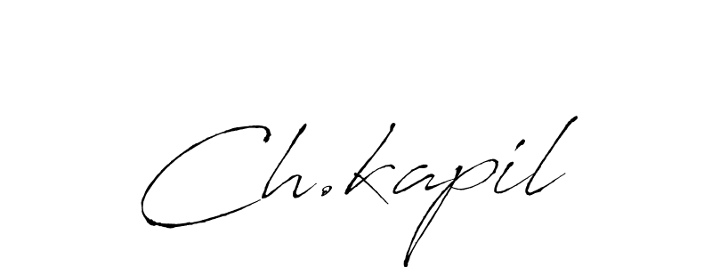 Also we have Ch.kapil name is the best signature style. Create professional handwritten signature collection using Antro_Vectra autograph style. Ch.kapil signature style 6 images and pictures png