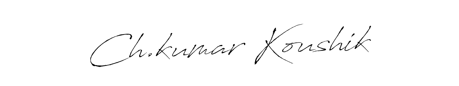 Also You can easily find your signature by using the search form. We will create Ch.kumar Koushik name handwritten signature images for you free of cost using Antro_Vectra sign style. Ch.kumar Koushik signature style 6 images and pictures png