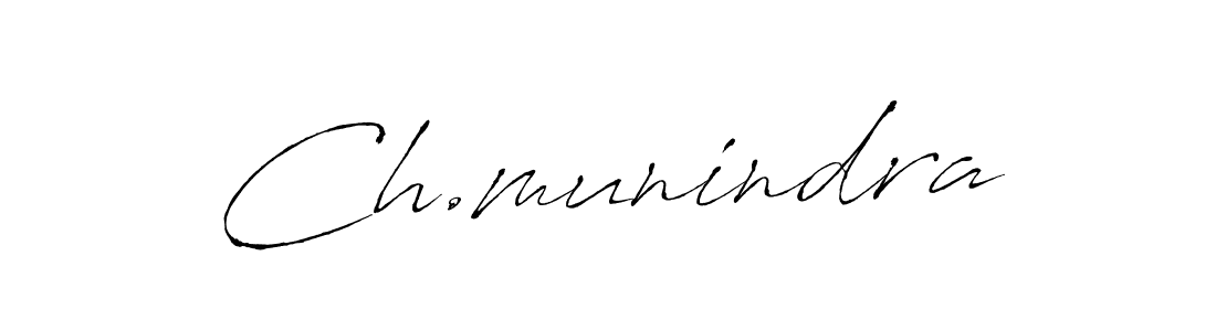 Design your own signature with our free online signature maker. With this signature software, you can create a handwritten (Antro_Vectra) signature for name Ch.munindra. Ch.munindra signature style 6 images and pictures png