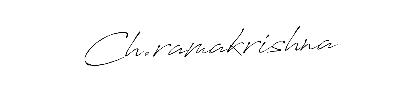 Use a signature maker to create a handwritten signature online. With this signature software, you can design (Antro_Vectra) your own signature for name Ch.ramakrishna. Ch.ramakrishna signature style 6 images and pictures png