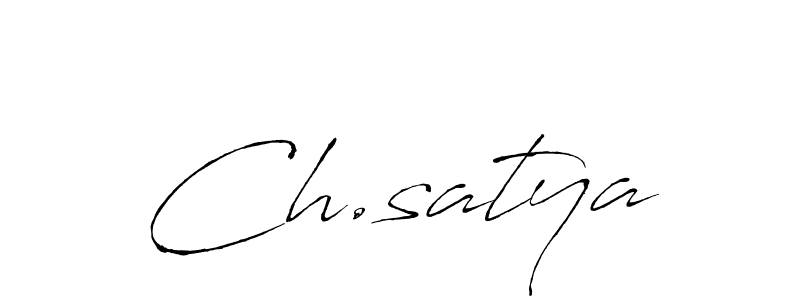 Design your own signature with our free online signature maker. With this signature software, you can create a handwritten (Antro_Vectra) signature for name Ch.satya. Ch.satya signature style 6 images and pictures png