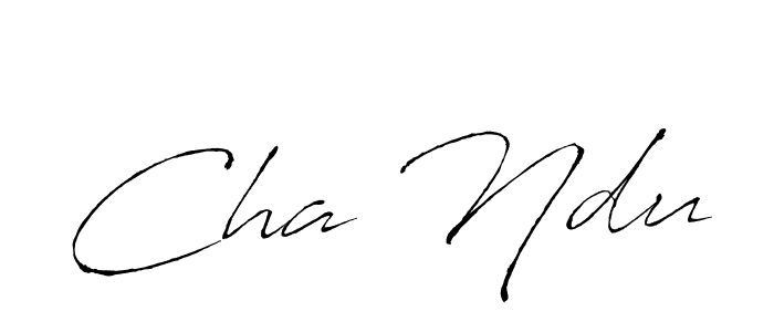 How to make Cha Ndu name signature. Use Antro_Vectra style for creating short signs online. This is the latest handwritten sign. Cha Ndu signature style 6 images and pictures png