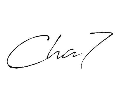 Create a beautiful signature design for name Cha7. With this signature (Antro_Vectra) fonts, you can make a handwritten signature for free. Cha7 signature style 6 images and pictures png