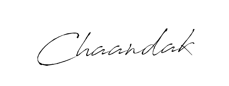 Chaandak stylish signature style. Best Handwritten Sign (Antro_Vectra) for my name. Handwritten Signature Collection Ideas for my name Chaandak. Chaandak signature style 6 images and pictures png